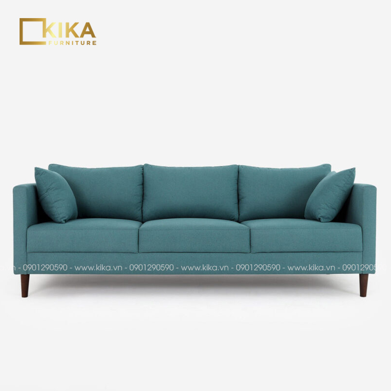 Sofa văng nỉ SF68 màu xanh ấn tượng