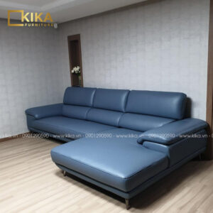 Sofa góc SF83 màu xanh đậm