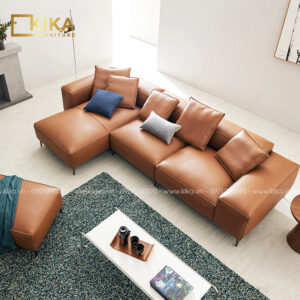 Sofa chữ L phòng khách SF88 bọc da Hàn Quốc