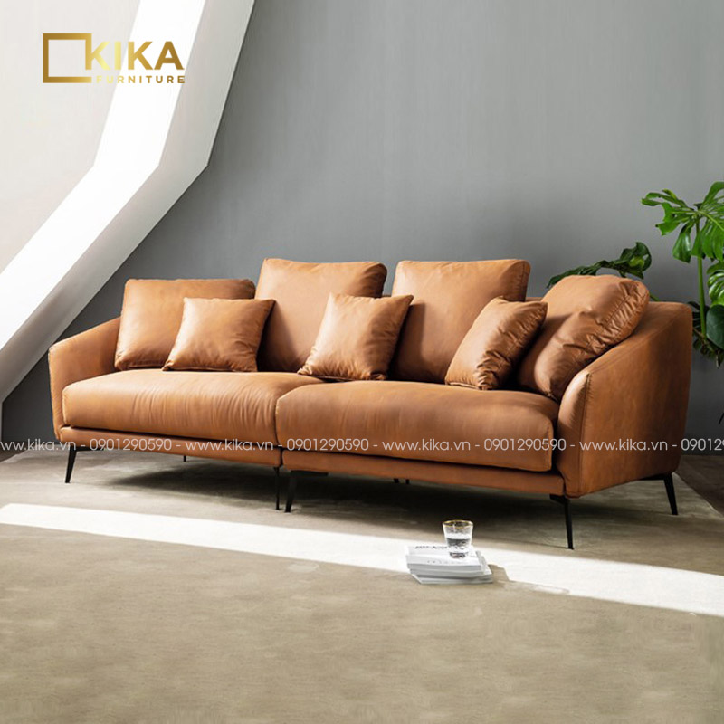 Sofa văng phong cách Ý SF95 màu cam