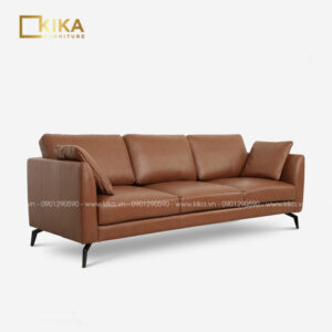Sofa da Hàn Quốc SF97 màu nâu