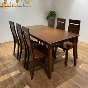 bộ bàn ăn gỗ 6 ghế