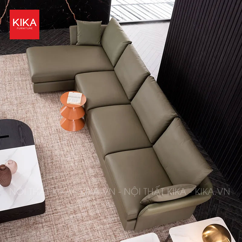 Ghế sofa góc bọc da Italy nhập khẩu - SF99 10 sofa goc boc da italy nhap khau sf99 3