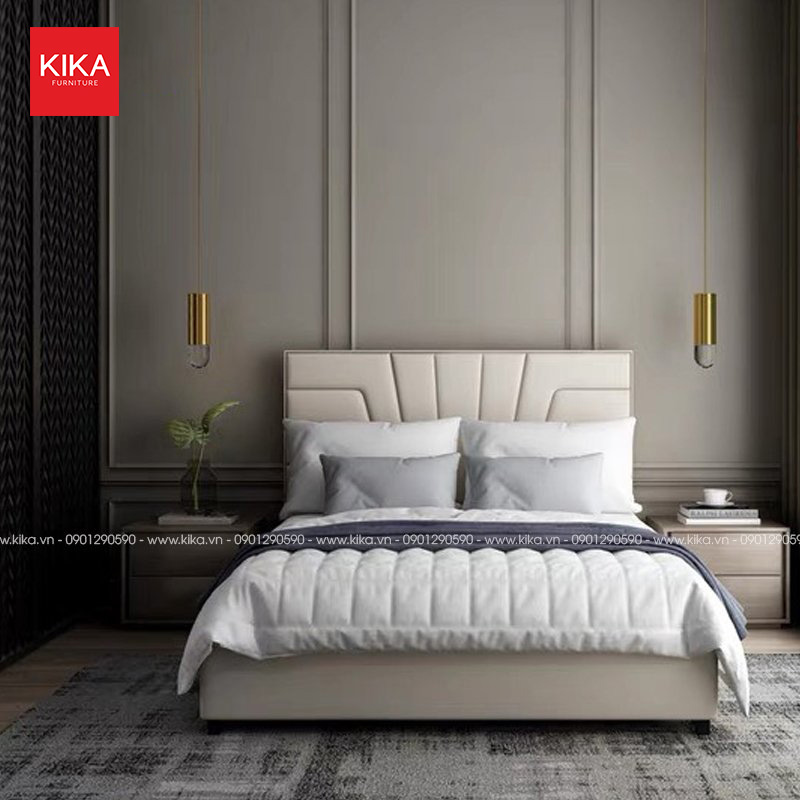Giường ngủ bọc da thiết kế độc đáo - GN27 5 Giường ngủ