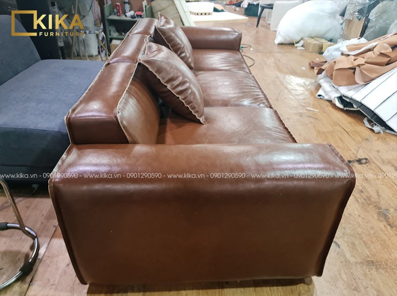 sofa da nệm K43 