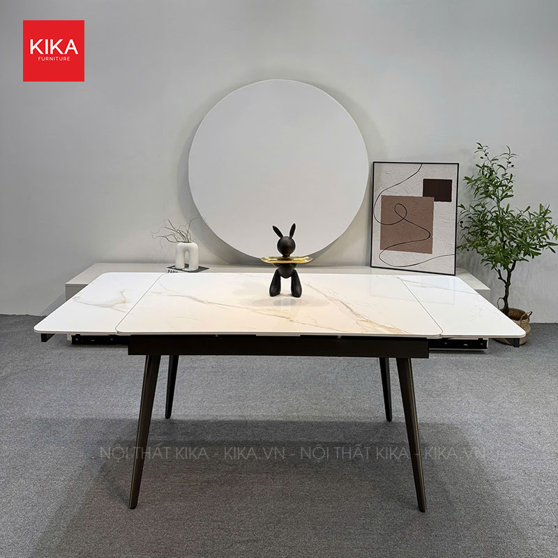 Bộ bàn ăn thông minh mặt đá Ceramic 6 ghế hiện đại - BA437 29 bàn ăn thông minh