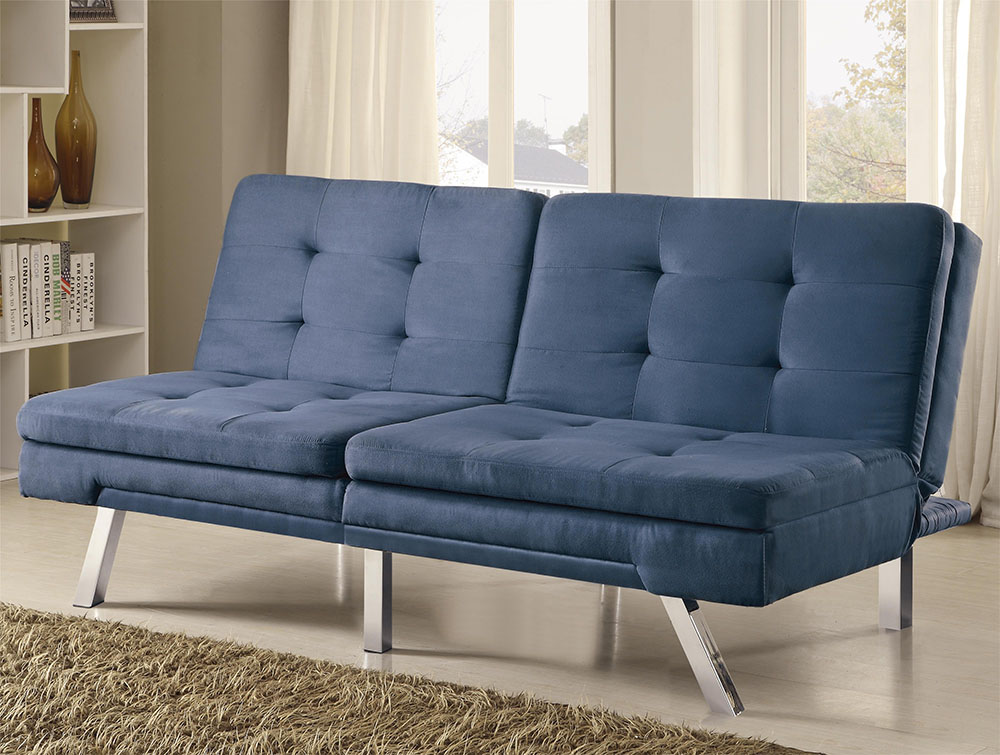 Ghế sofa giường kéo 1m8 màu xanh lavi
