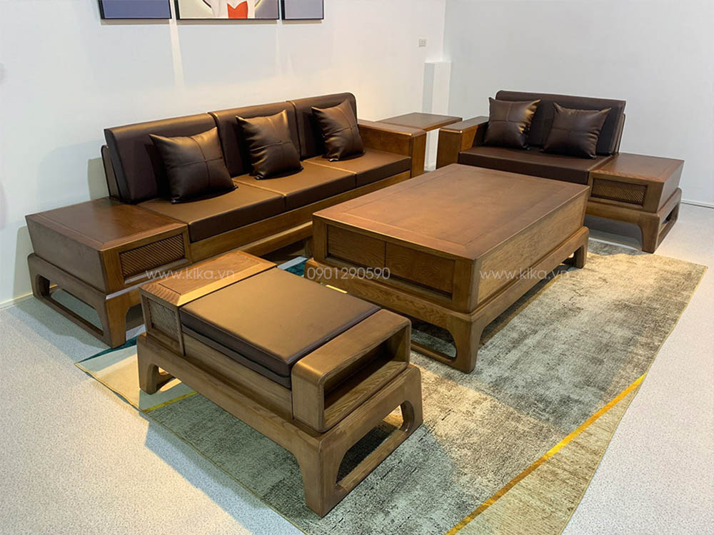 Ghế sofa gỗ dành cho phòng khách sang trọng