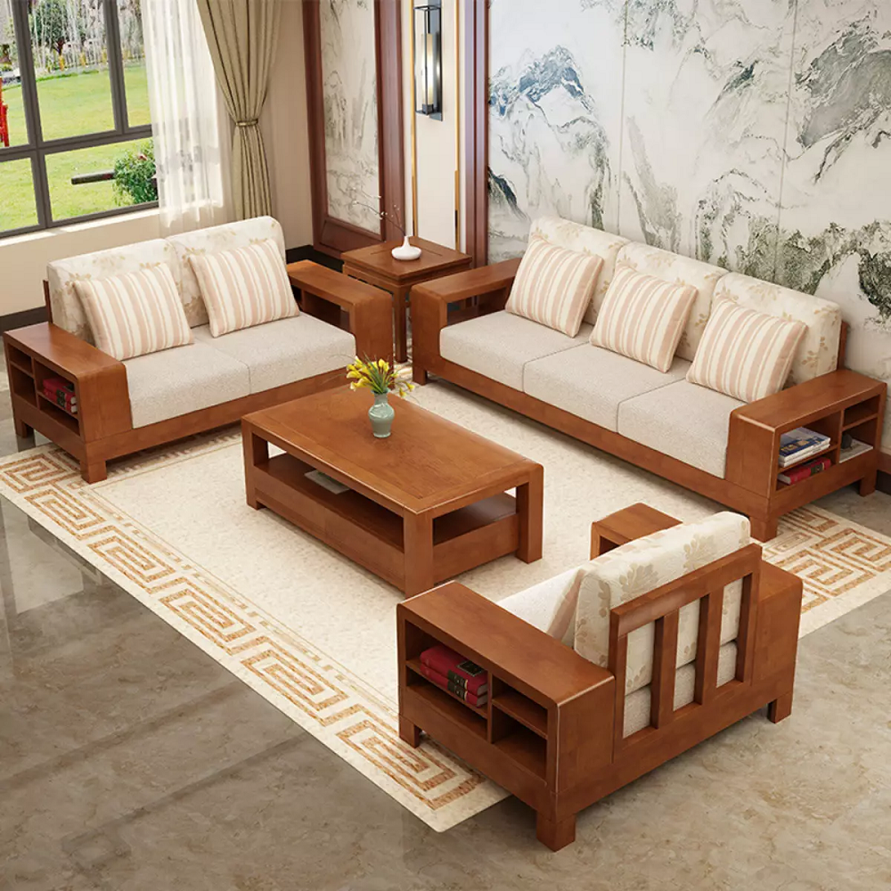 sofa gỗ nệm 1m2 