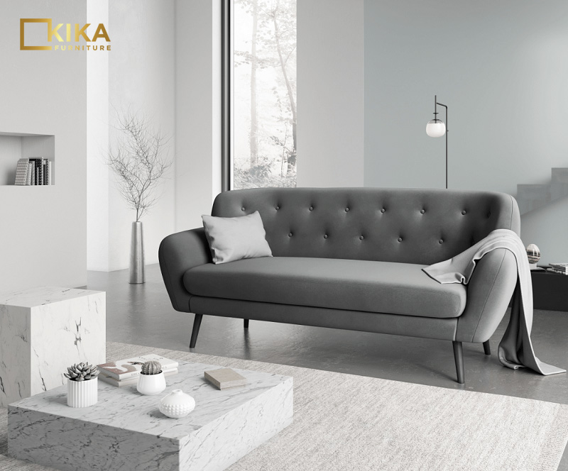 Sofa văng đôi phong cách Bắc Âu Scandinavian