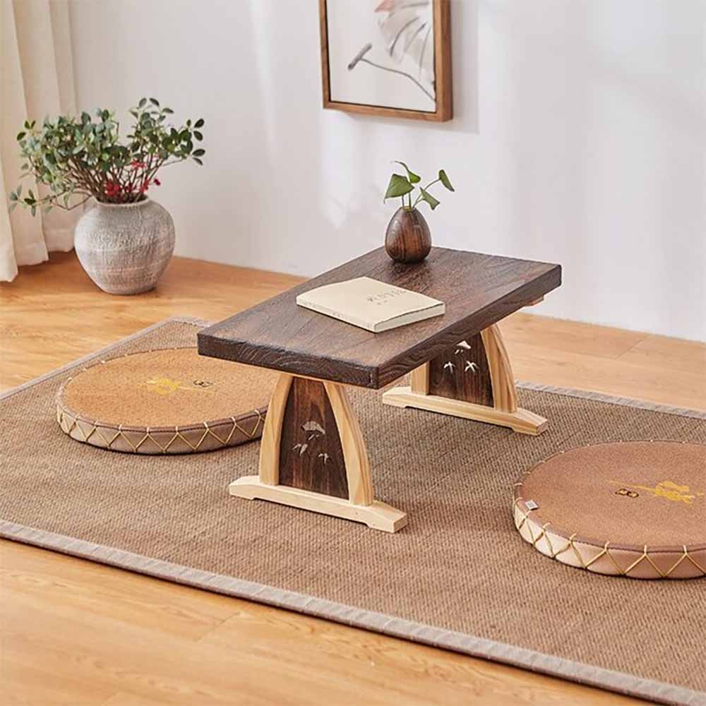 mẫu bàn ăn ngồi bệt nhỏ được thiết kế dành cho 2 người 