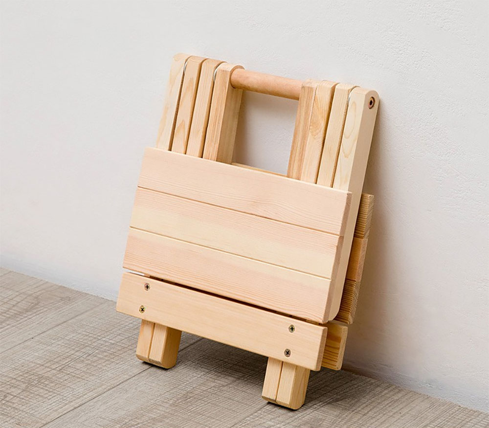 ghế gỗ bàn ăn có thể gấp lại gọn gàng giúp dễ dàng di chuyển