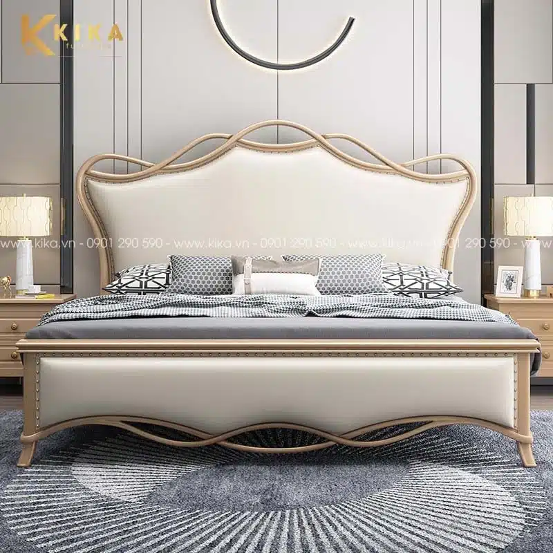 mẫu giường cưới gỗ đẹp 