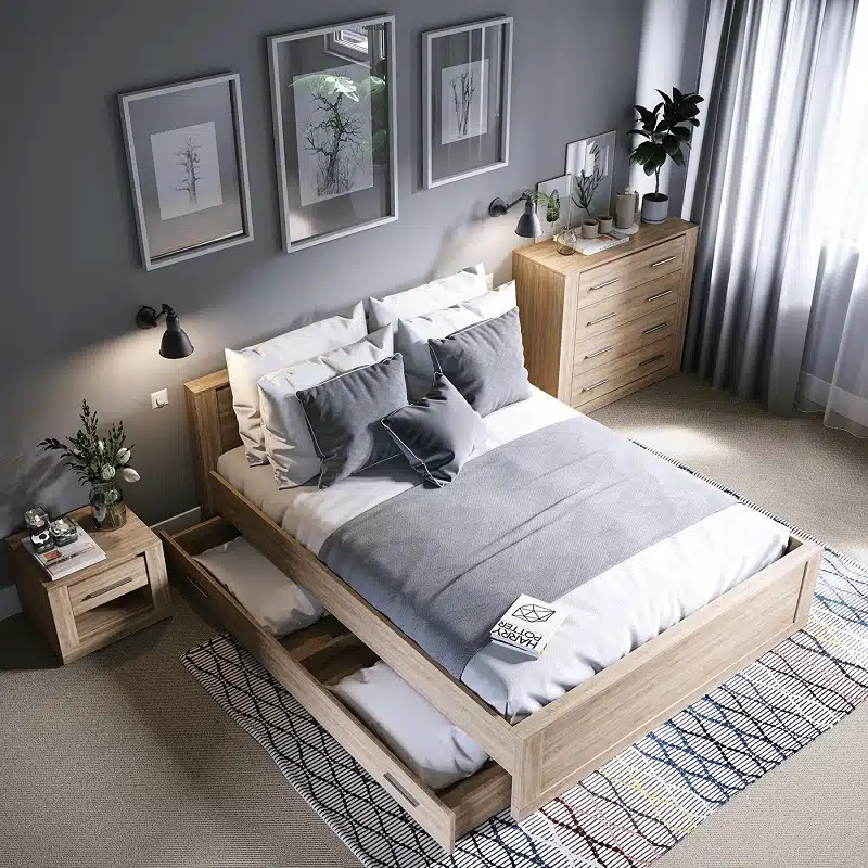 giường ngủ gỗ công nghiệp 