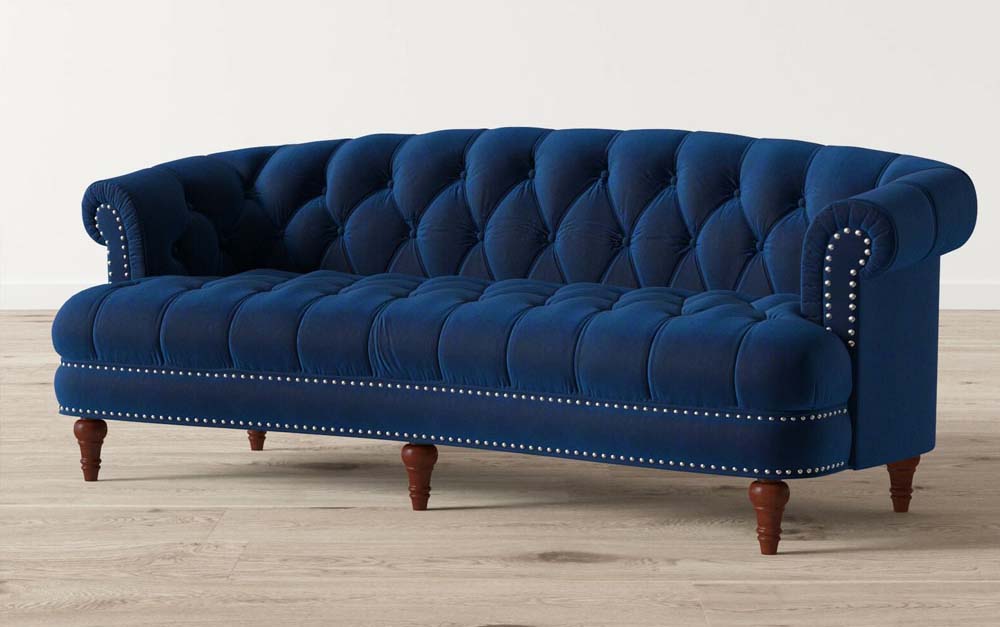 Sofa chờ phong cách tân cổ điểm màu xanh cổ vịt