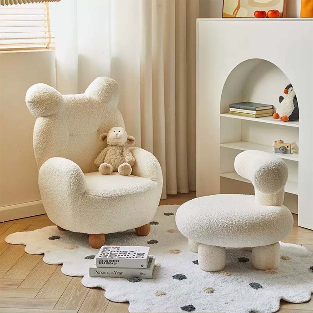 sofa lông cừu thiết kế ngộ nghĩnh dành riêng cho bé