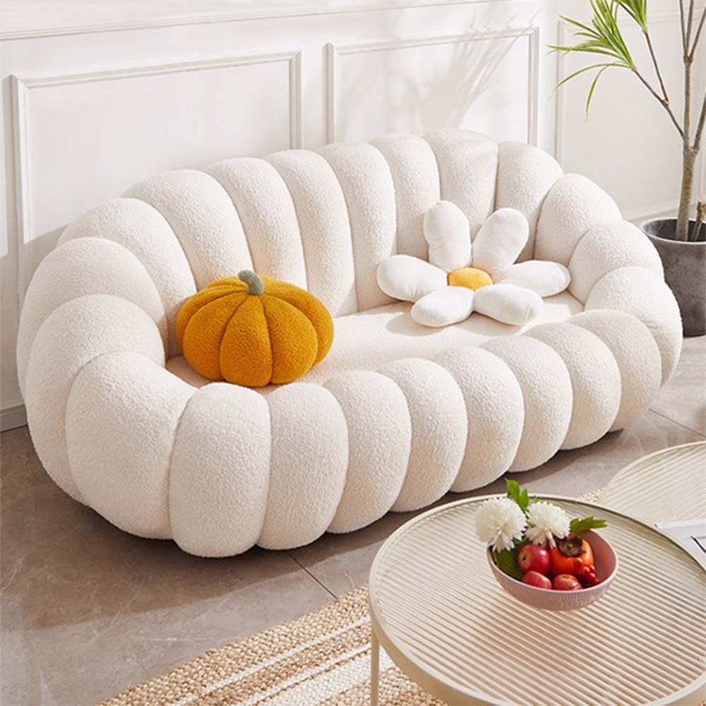 Sofa lông cừu thiết kế hình vòm độc đáo