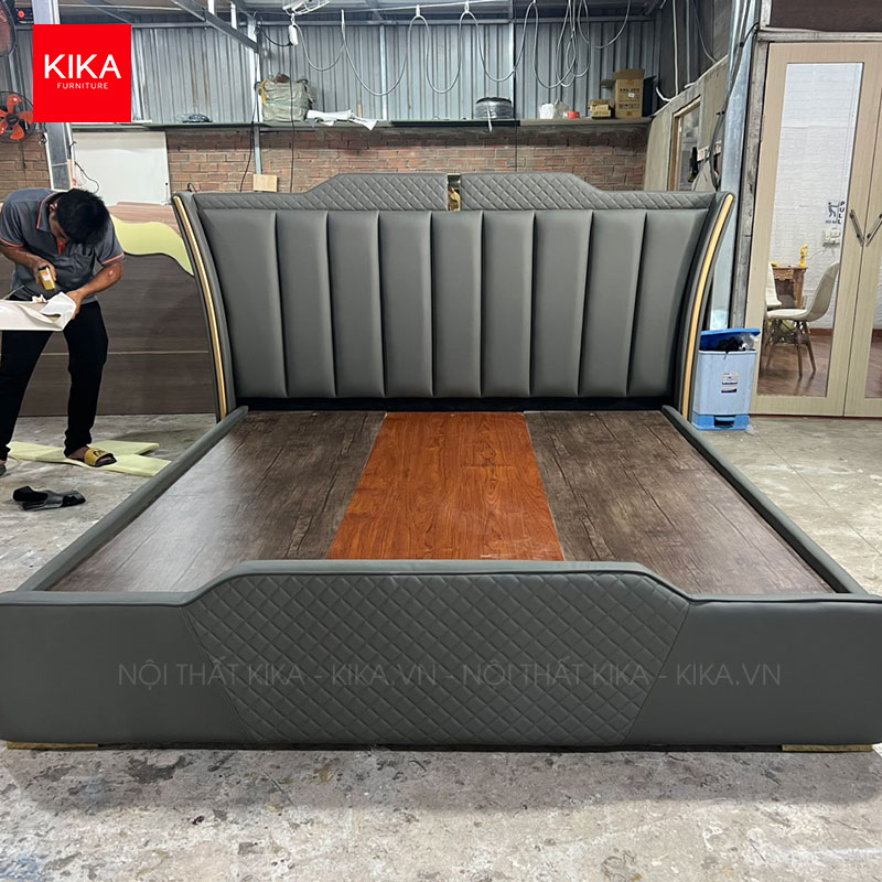 Giường ngủ bọc nệm thiết kế đa dạng - GN59 8 giường ngủ