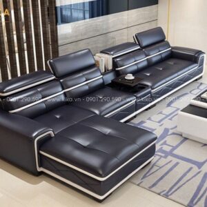 sofa SF289 đẹp thiết kế hiện đại lịch sự màu xanh đậm