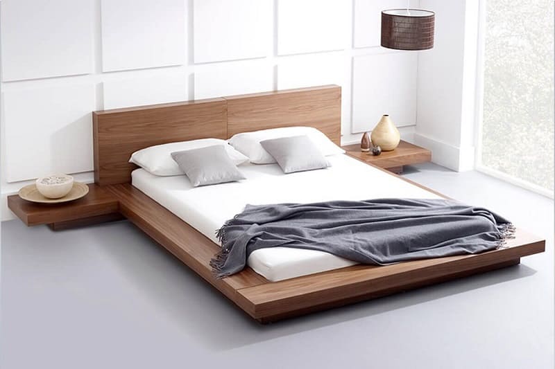 Giường gỗ công nghiệp kiểu dáng mới 