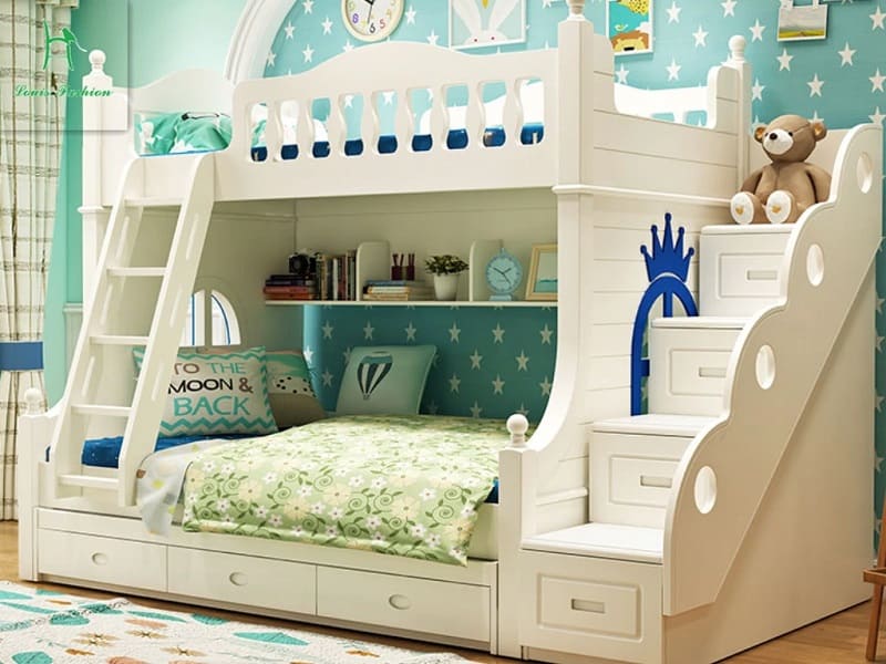 Giường ngủ trẻ em bằng nhựa hai tầng