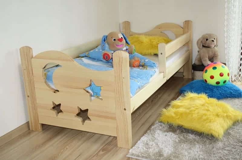 Giường trẻ em bằng gỗ tự nhiên 