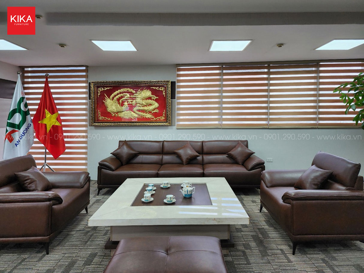 Ghế sofa văng bọc da Hàn Quốc hiện đại - SF288 28 sofa da