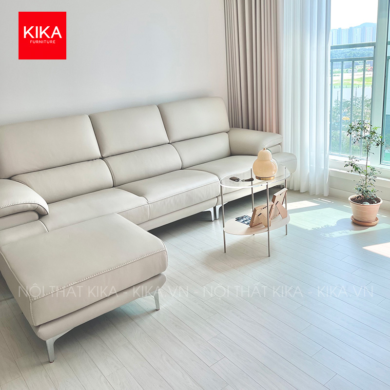 Ghế sofa văng hiện đại bọc da Hàn sang trọng - SF309 14 sofa da