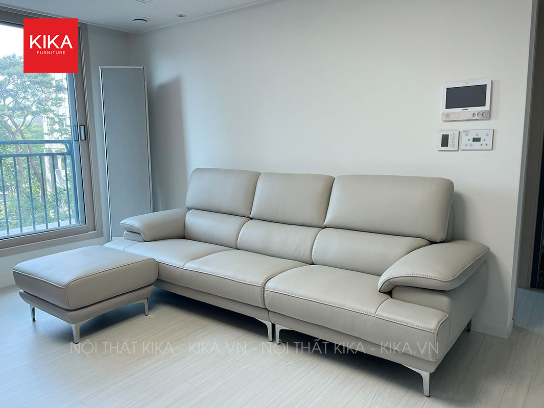 Ghế sofa văng hiện đại bọc da Hàn sang trọng - SF309 17 sofa da