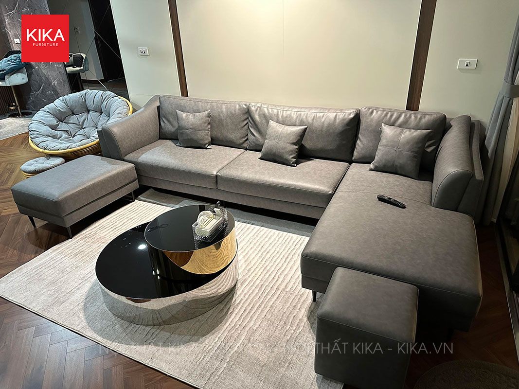 Ghế sofa góc bọc da sang trọng - SF346 14 ghe sofa goc boc da sf346 8