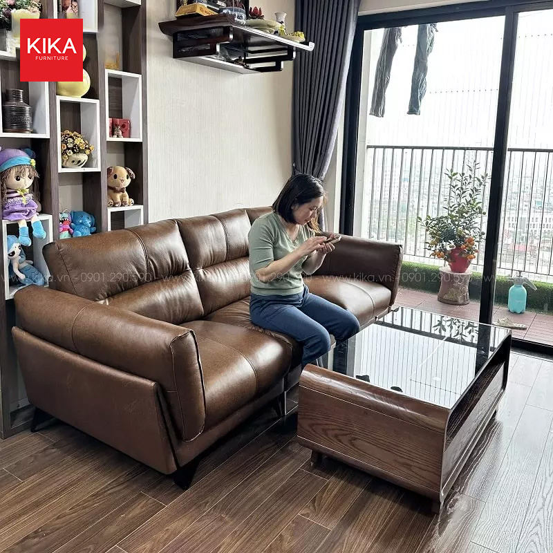 Ghế sofa da bò Torino đẳng cấp - SF347 45 sofa da