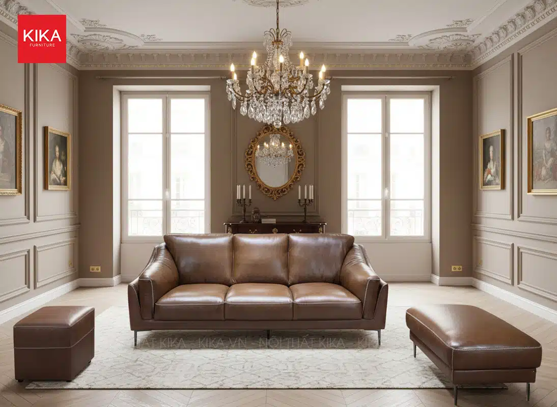 Sofa văng bọc da Microfiber cao cấp - SF372 27 sofa da