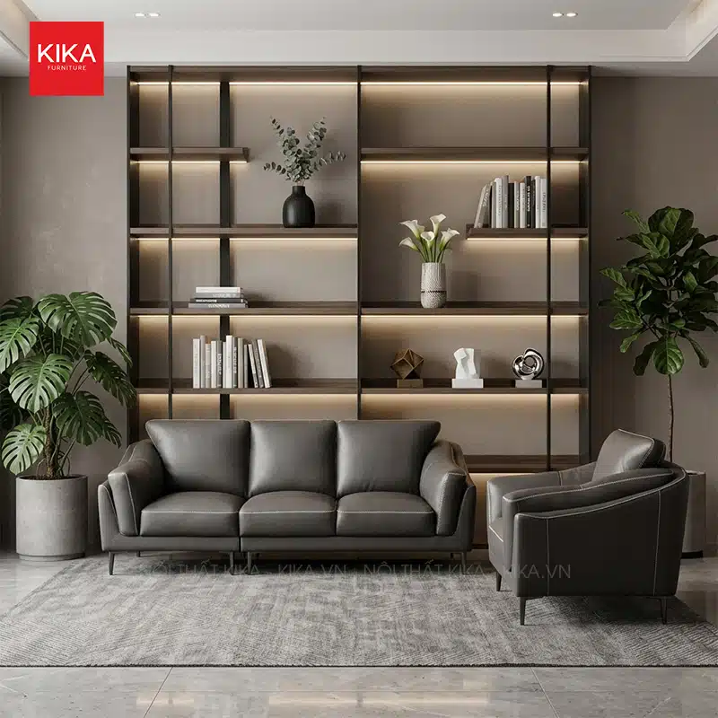 Ghế sofa văng da Microfiber chống bám bẩn - SF373 10 sofa da