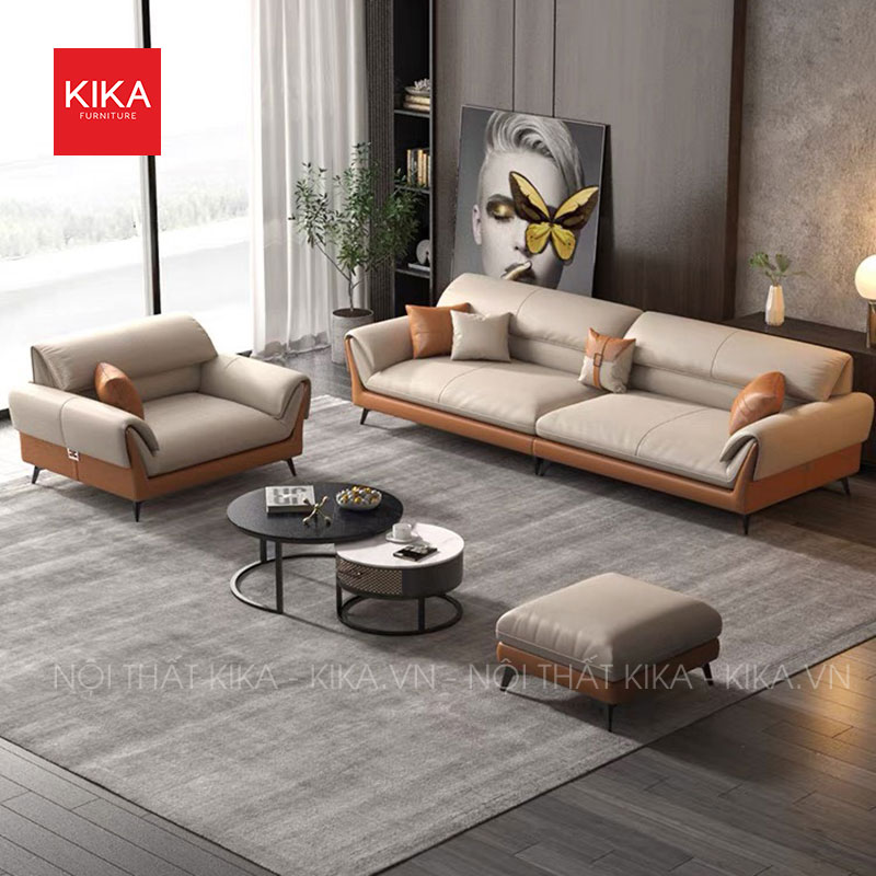 Ghế sofa văng da Hàn hiện đại - SF374 11 Ghế sofa văng da Hàn hiện đại - SF374 - Ảnh 11