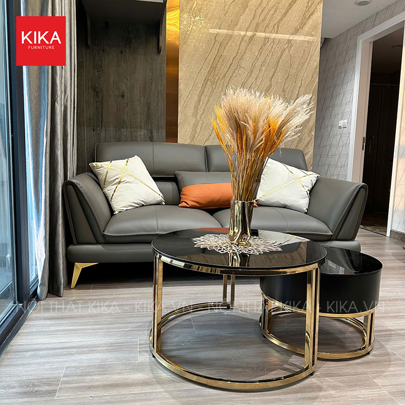 Ghế sofa văng da Hàn hiện đại - SF374 39 sofa da