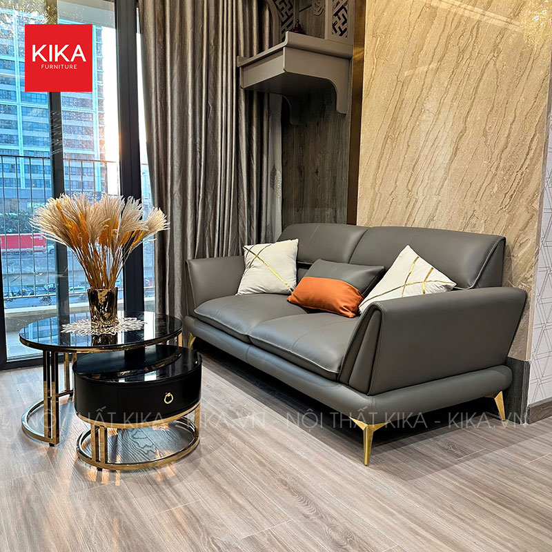 Ghế sofa văng da Hàn hiện đại - SF374 41 sofa da