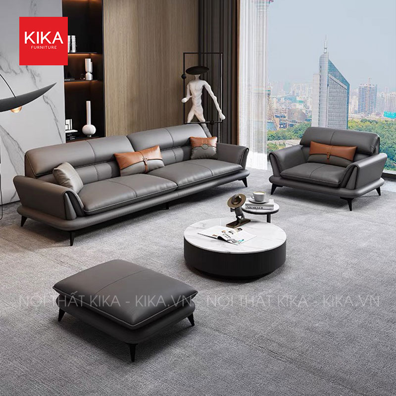 Ghế sofa văng da Hàn hiện đại - SF374 37 sofa da