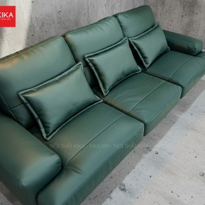 Ghế sofa văng bọc da Microfiber màu xanh - SF377 8 ghe sofa vang boc da microfiber mau xanh sf377 2 3