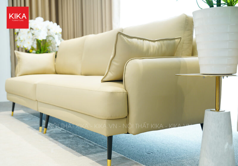 ghe sofa vang boc da nhan tao thiet ke thanh lich sang trong sf404 6