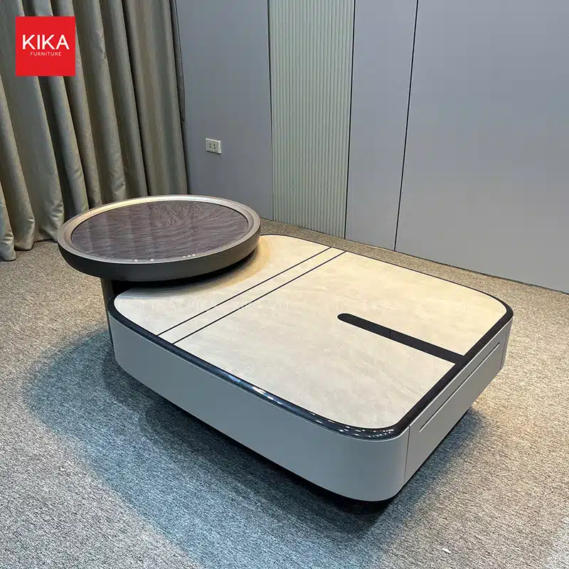 Bàn trà đôi mặt đá Ceramic hiện đại có ngăn kéo - BT319 8 ban tra doi mat da ceramic hien dai co ngan keo bt319 1