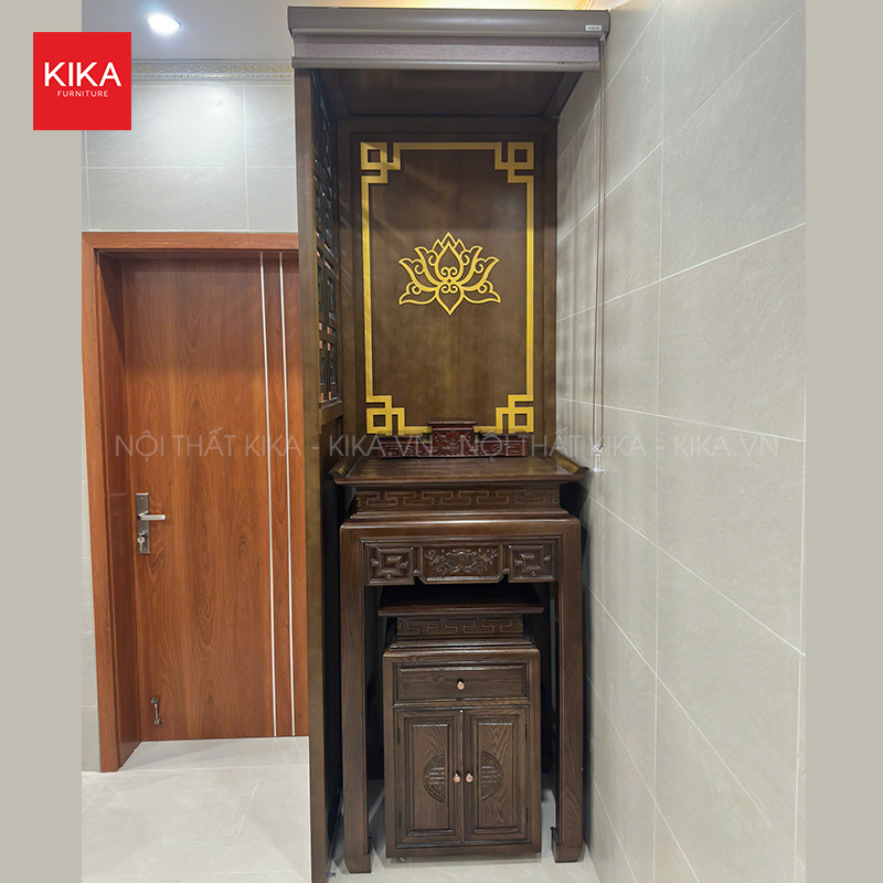 Vách ngăn CNC phòng thờ thiết kế đơn giản – VN60 8 vach ngan cnc phong tho thiet ke don gian vn60 3