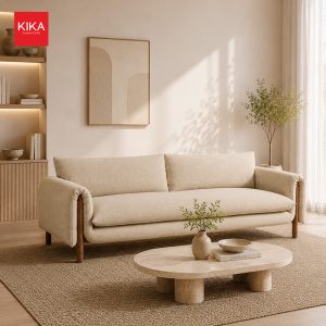 Ghế sofa văng bọc nỉ thiết kế độc bản - SF412