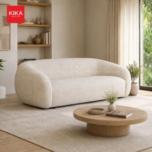 Sofa cong bọc nỉ phong cách tối giản, hiện đại - SF414