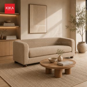 Sofa văng bọc nỉ phong cách tối giản - SF413