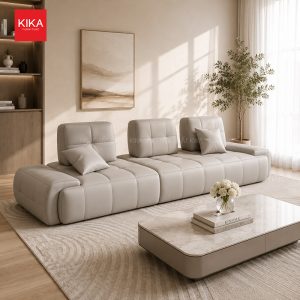 Sofa da Microfiber cao cấp tựa lưng di động - SF427