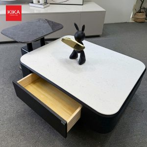 Bàn trà nhập khẩu đá công nghệ vân sần - BA337