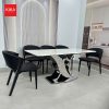 Bộ bàn ăn nhập khẩu mặt đá vi tinh thể chống trầy xước - BA491 13 Bộ bàn ăn nhập khẩu mặt đá vi tinh thể chống trầy xước - BA491