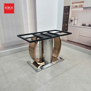 Bộ bàn ăn 6 ghế hiện đại chân thép sơn giả gỗ - BA492 7 Bộ bàn ăn 6 ghế hiện đại chân thép sơn giả gỗ - BA492