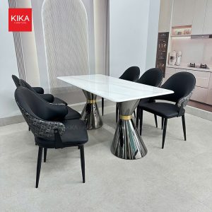 Bộ bàn ăn 6 ghế cao cấp thiết kế tinh tế sang trọng - BA489