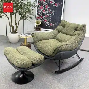 Ghế thư giãn bập bênh bọc nỉ hiện đại - GT52